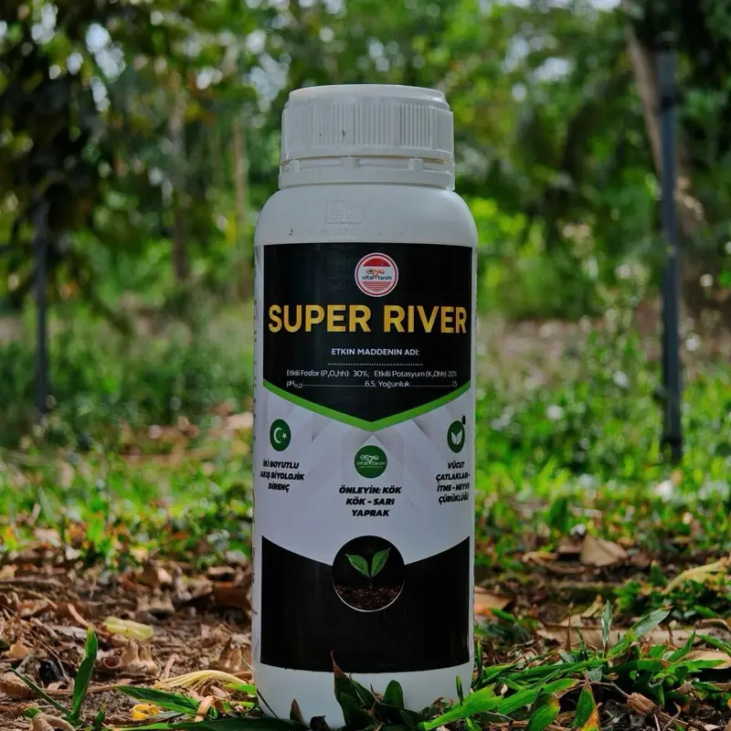 [Phân Bón lá Hỗn hợp PK - SUPER RIVER] - Lân ion Phosphite(P2O5) 30% và Kali oxide 20%, Chai 1lit pha 600-800lit nước