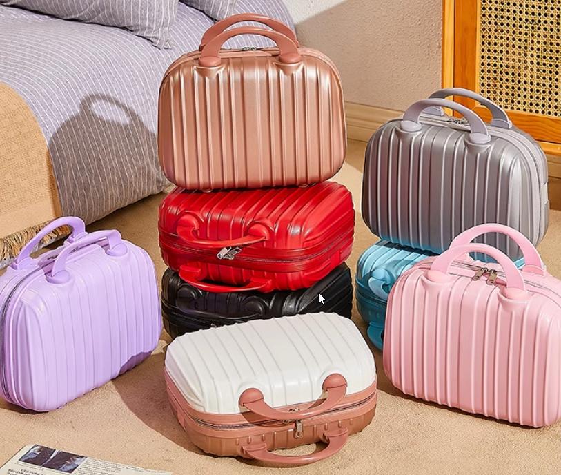 โรงงานมาเอง MR.LUGGAGE กระเป๋าเดินทาง14 นิ้ว น้ำหนักเบา กระเป๋าเดินทางขนาดเล็ก กระเป๋าเครื่องสำอาง