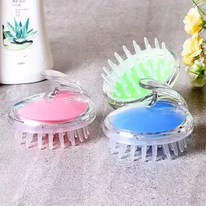 BISA COD H6446 Sikat Keramas Sisir Pijit Silikon untuk Mandi dan Pijat Kepala - Shower Brush Karet