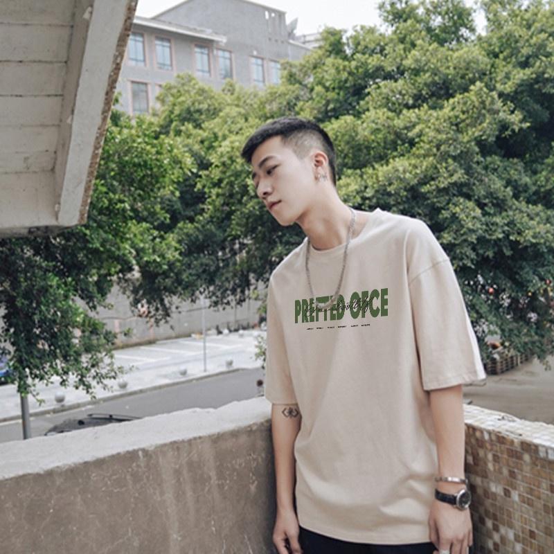 Áo thun unisex tay lỡ nam nữ phông form rộng teen cổ tròn oversize cotton giá rẻ basic đenl PREFTED 8
