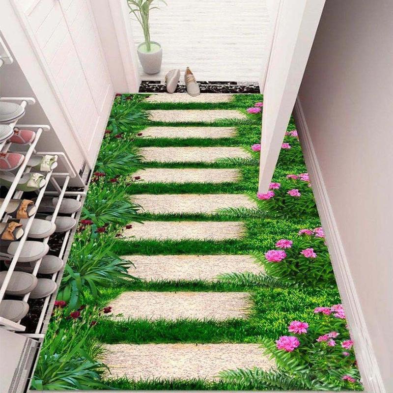 Product Introduction of Floor Mat Door Mat Home Living Room Bedroom Full Bedside Carpet Hallway Corridor Kitchen Absorbent Non-Slip Floor Mat 4