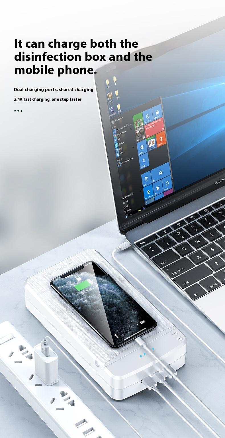 Product Introduction of Portable UV Phone Sanitizer for Multi-functional Disinfection 4