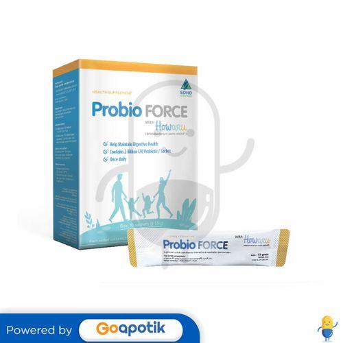 Gambar PROBIO FORCE SERBUK 1.5 GRAM BOX 10 SACHET dari Apotek Baladewa Farma 2 by GoA Kota Bandung Tokopedia