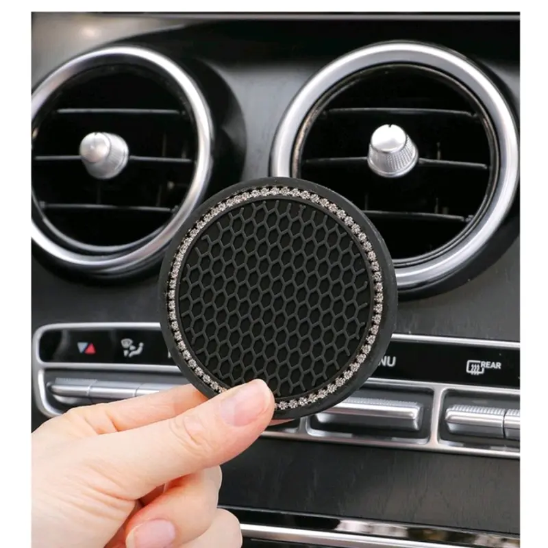 Car Coaster Water Cup Bottle Holder Anti-slip Pad Mat Silica Gel Waterproof For Interior Decoration Car Styling Accessories Car 2
