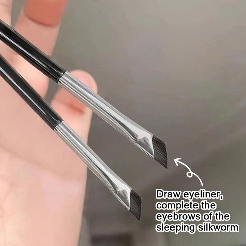 Product Introduction of Flat Eyebrow Brush Upgrade Eyeliner Brush Ultra Thin Eyebrow Makeup Flat Brush Brush Place G3T9 39