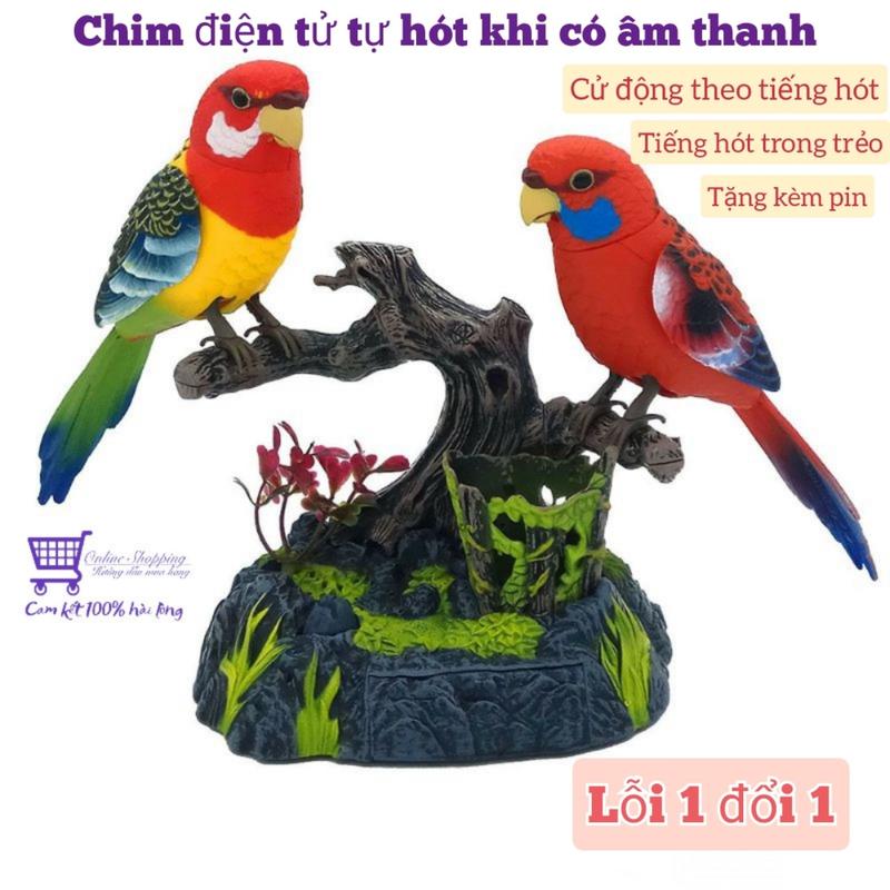 Chim Điện Tử Tự Hót Khi Có Âm Thanh Đồ Chơi