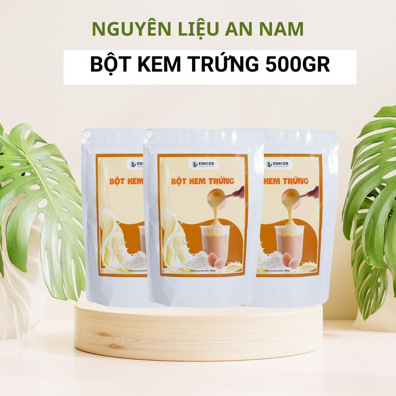 Bột kem trứng BKB 500gr làm kem trứng thơm ngon, sánh mịn, chuyên dùng trong pha chế