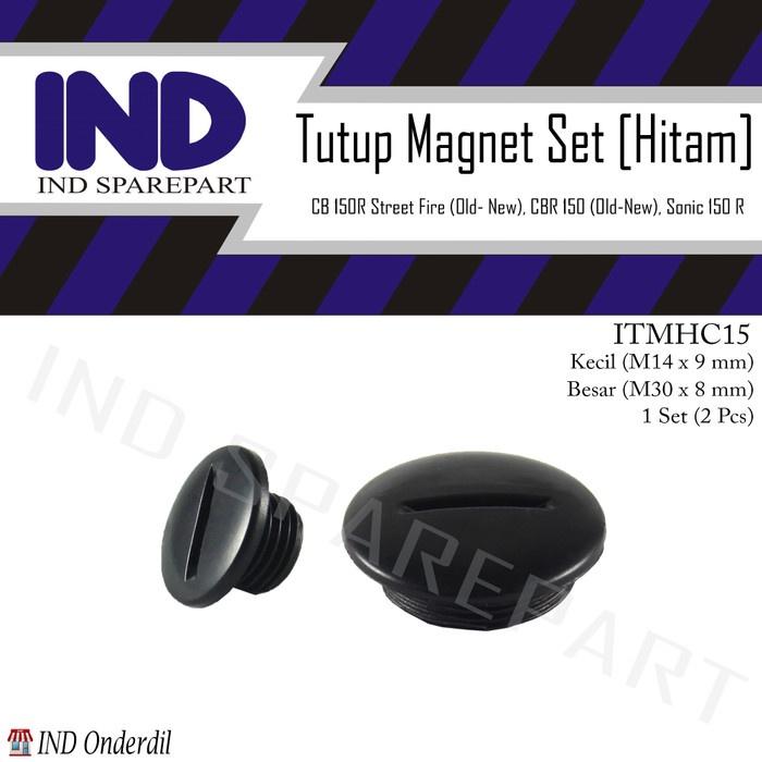 Gambar IND Onderdil Tutup Block-Blok Magnet-Mesin Besar-Kecil Hitam Set CBR 150R-150 R - Sesuai dengan gambar, Standar dari IND Onderdil Kota Bandung Tokopedia