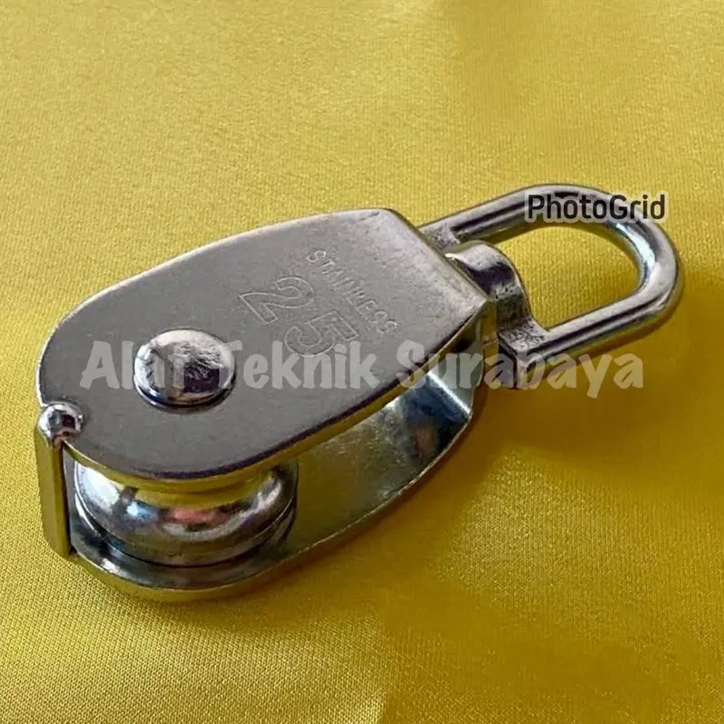 MINI KATROL AST STAINLESS STEEL 15 20 25 32 50 MM SS 304 KEREKAN SERBAGUNA SWIVEL PULLEY SERBAGUNA M15 M20 M25 M32 M50 SINGLE ALAT ANGKUT 1 SHEAVE SMALL KECIL WHEEL 3