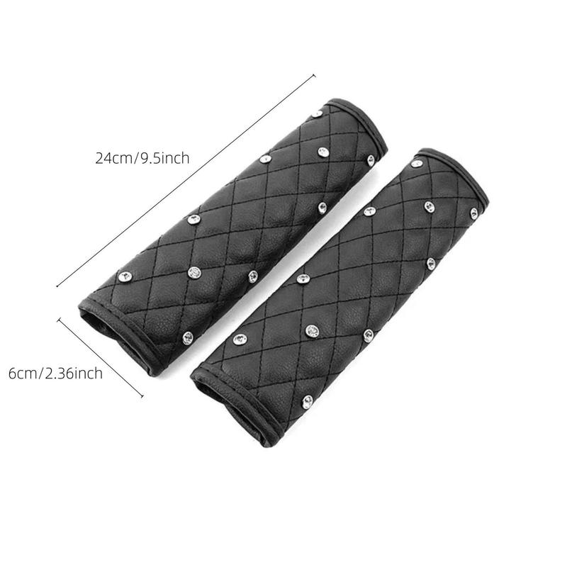 Product Introduction of Rhinestone Decor Car Seat Belt Shoulder Pad, Car Seat Belt Shoulder Protector, Universal Car Interior Accessories 8