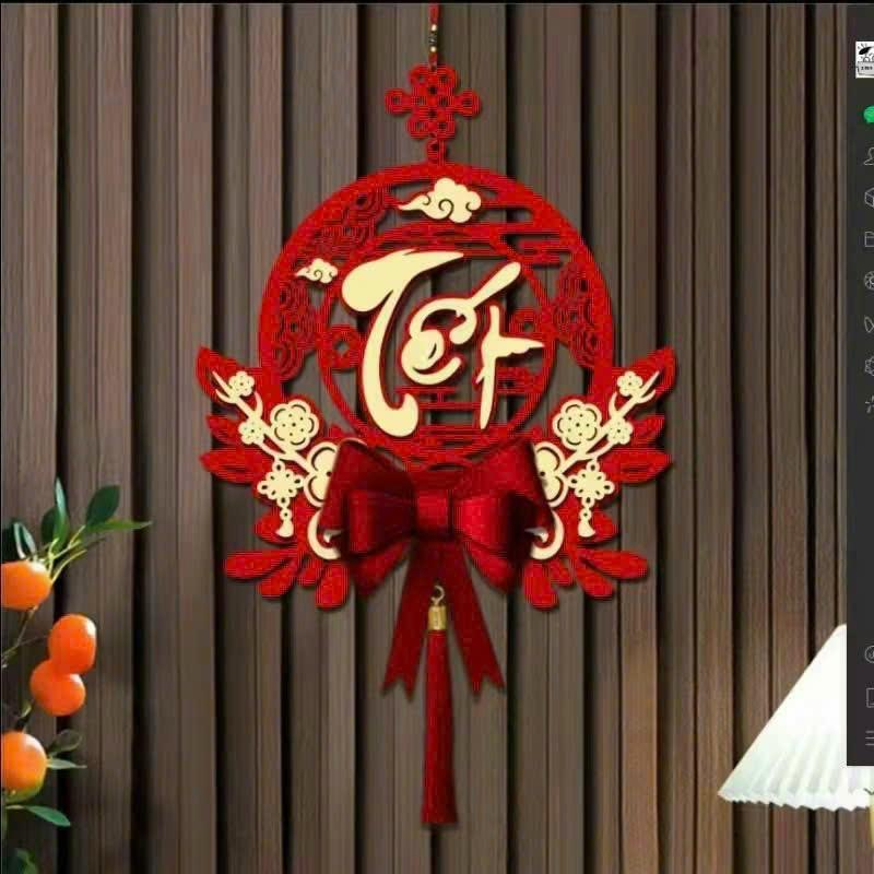 Đồ treo chữ Phúc mẫu mới Tết 2025 Việt Nam Đồ treo trang trí phòng khách trang trí ngày Tết Decor