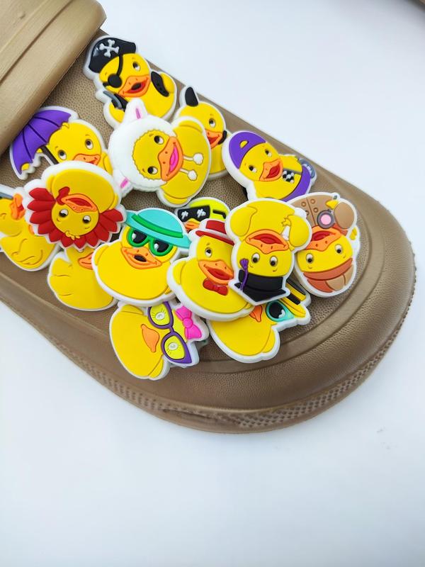 Cute Cartoon Duck Shoe Decoration, Diy Shoes Decorations for Clogs, Slippers, Shoes Decorations for Kids and Adults 5