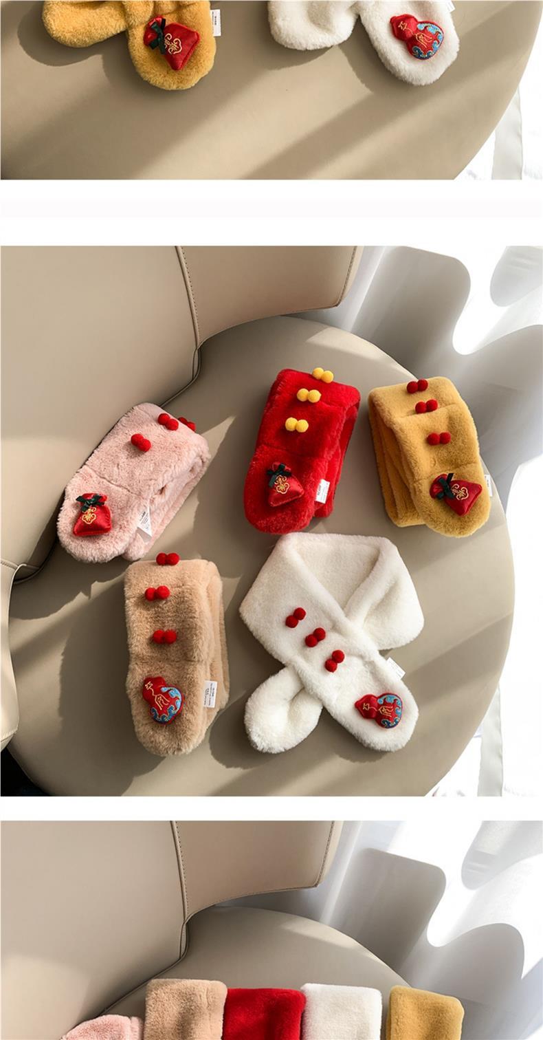 Product Introduction of Christmas Day New Year Gift Children's Plush Scarf Autumn and Winter Thickened Boy and Girl Baby Scarf Warm and Cute 18