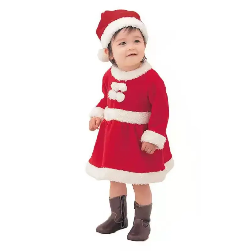 Trang Phục Hóa Trang Giáng Sinh, Cho Trẻ Em Và Trẻ Em, Ông Già Noel, Bộ Trang Phục Giáng Sinh Cho Bé, Váy, Quần, Áo, Mũ, Áo Choàng, Thắt Lưng, Thích Hợp Cho Bé Trai Và Bé Gái 8