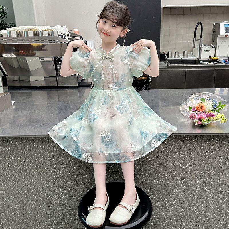 Váy Mùa Hè Cho Bé Gái, Phong Cách Phương Tây Và Trung Quốc, Quần Áo Hán Phục Phong Cách Cổ Trang Cho Bé Gái, Váy Công Chúa, Hàng Mới Về Năm 2024 8