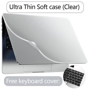 Ultra-Thin Soft Case Compatible with MacBook Air 13 Inch M3 M2 A3113 A2681 Pro14 Shatterproof Pp Material Frosted Anti-Fingerprint Protective Cover 2020 Air Pro 13 M1 A2337 A2338