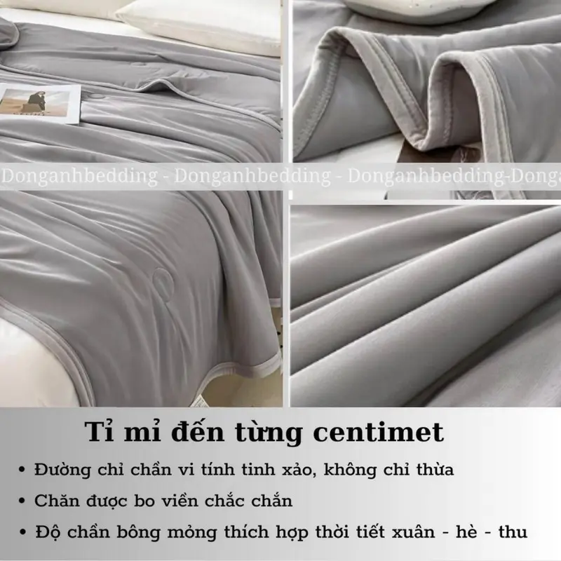 Chăn Điều Hòa Thun Lạnh Mềm Mát ĐỒNG ANH BEDDING Chăn Hè Mỏng Thoáng Điều Hoà Không Khí, Chăn Dùng Cho Gia Đình, Chăn Hè Cho Bé Dùng 4 Mùa Hàng Chuẩn Loại 1, Kích Thước 2mx2m3 2