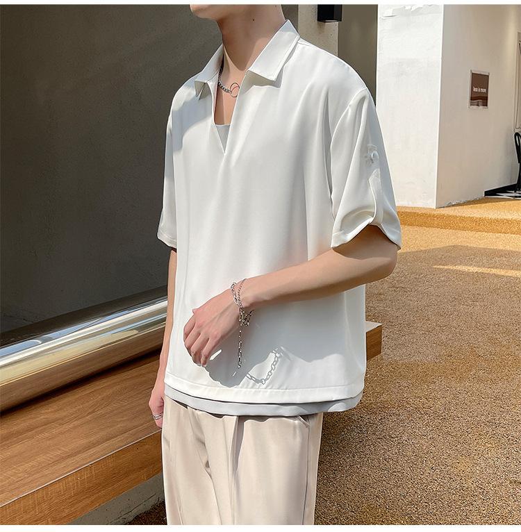Product Introduction of Men's Polo Shirt 2025 New Short Sleeve T-Shirt - Casual Collar Top for Men, Trendy & Breathable, Wholesale Bulk Discount 10