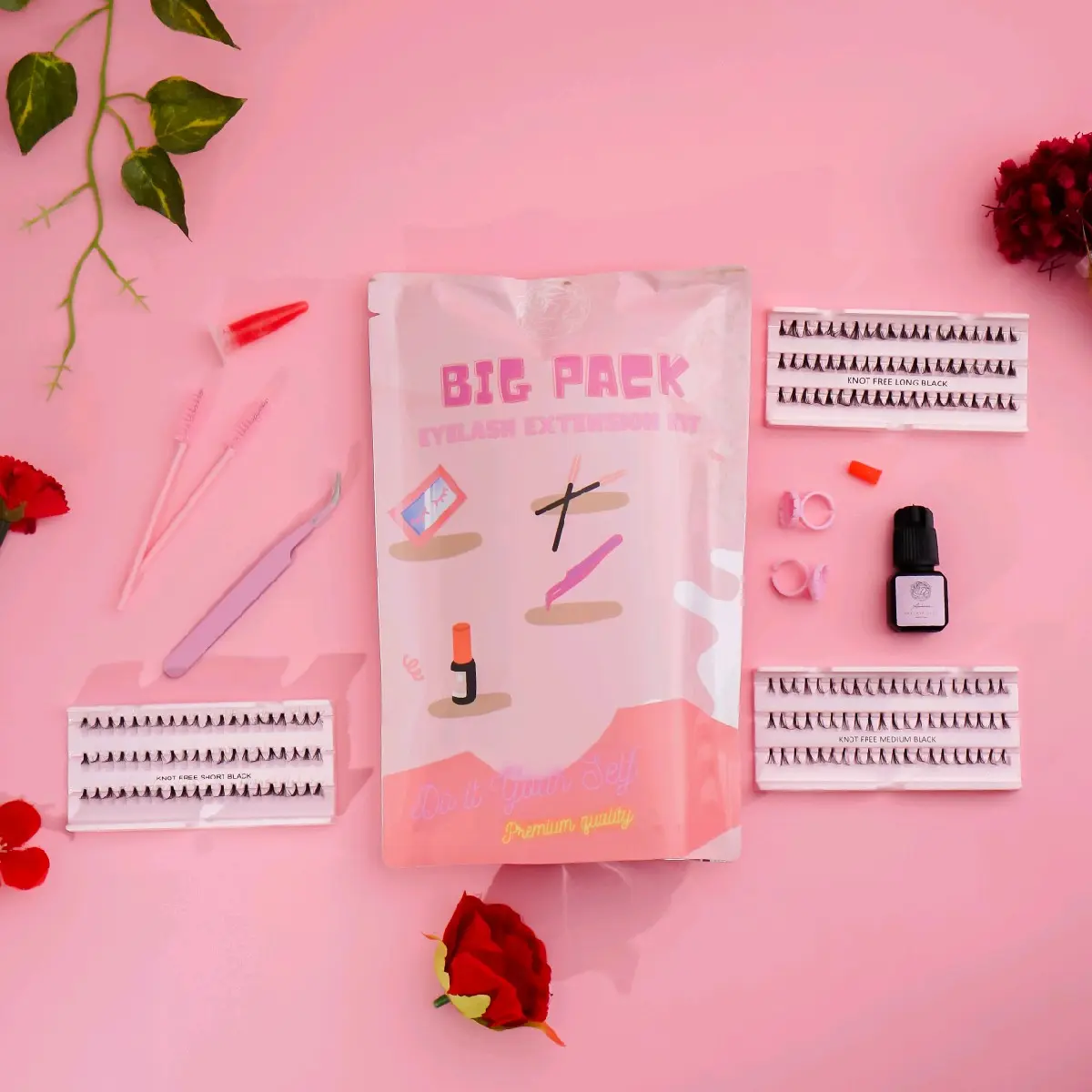 BIG PACK eyelash extension + remover gel