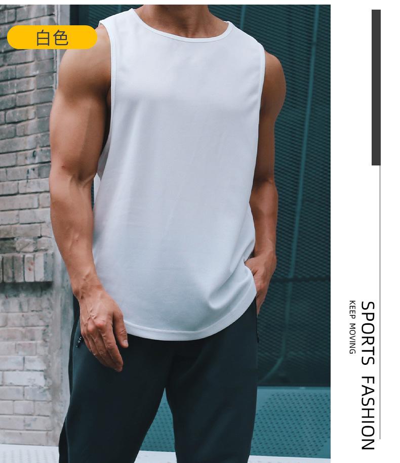 Product Introduction of Summer Marathon Quick-Drying Sports Vest Men's Sleeveless Waistcoat Running for Basketball Training Loose Fitness Vest 23