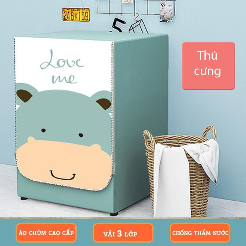 Áo trùm máy giặt lồng ngang cửa trước,vỏ bọc máy giặt lồng ngang chống thấm nước 0
