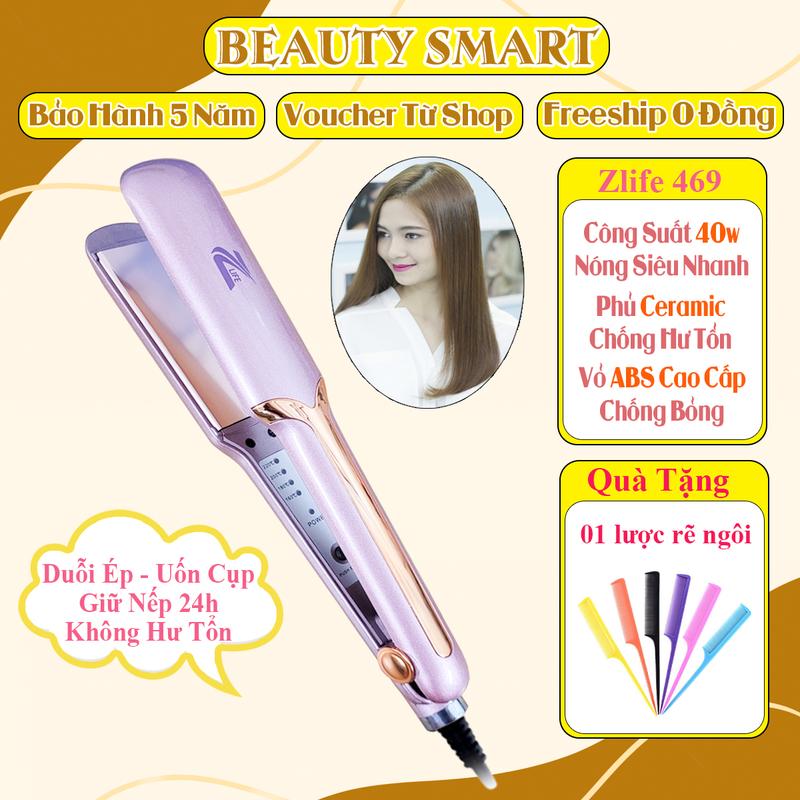Máy duỗi tóc là tóc đẹp tại nhà Zlife 469 máy là kẹp làm thẳng tóc kéo tóc thẳng không gây hư tổn