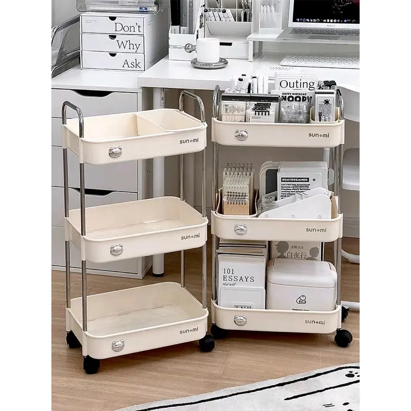 kệ gấu 3 Tầng thiết kế có bánh xe đa năng