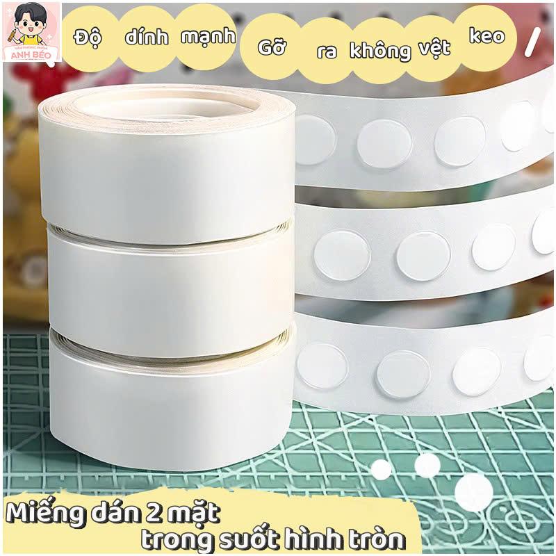 Băng keo nano 2 mặt Living C, Cuộn băng dính 2 mặt trong suốt acrylic siêu dính