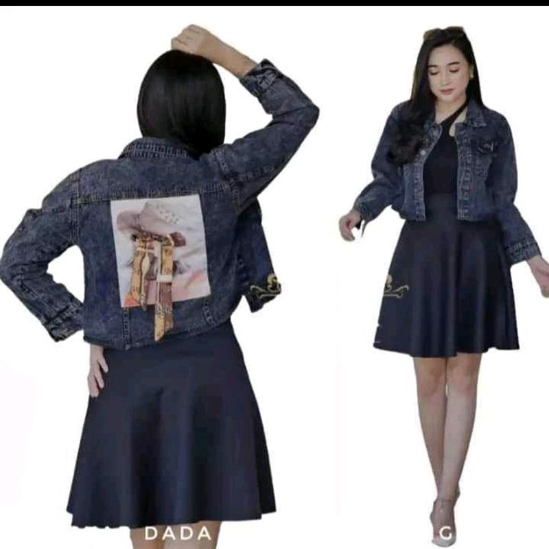 Jaket Crop Pita Standart & Jumboo Ld 115 1