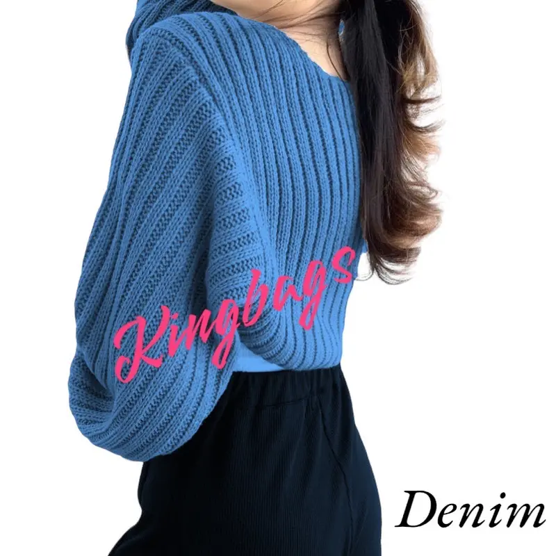 Baju Rajut Liam Lengan Panjang bolero cardigan Crop Simple Wanita 2