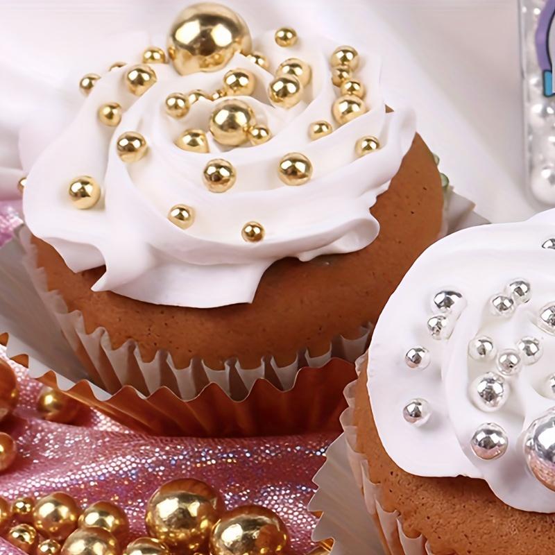 Product Introduction of Golden Pearl Sugar Sprinkles - 85G/130G, Non-Edible Cake & Cupcake Toppers For Weddings, Showers, Birthdays & Christmas Celebrations 7