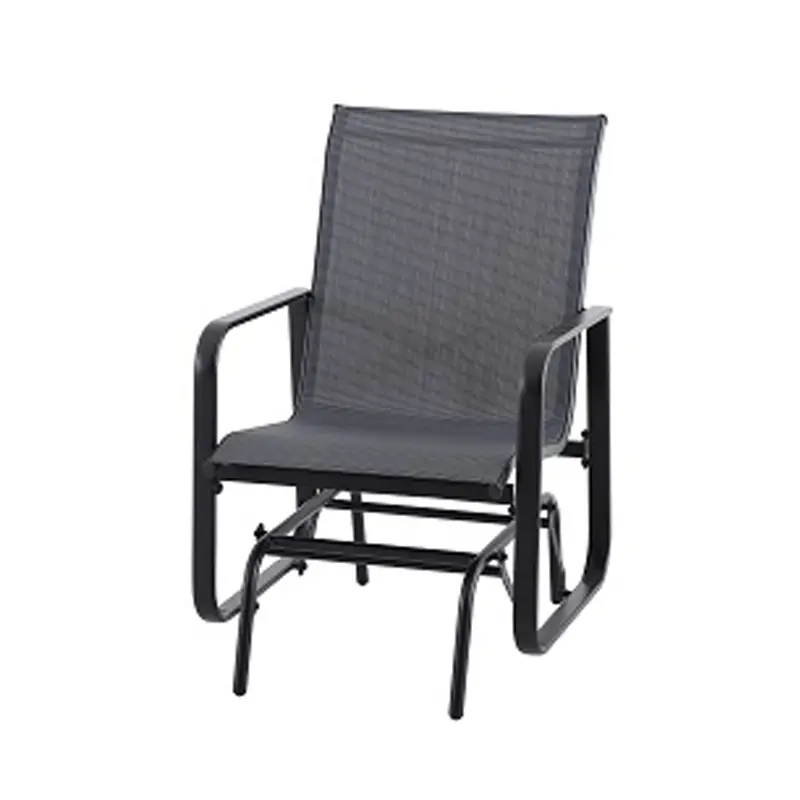 KURSI AYUN FABRIC TEXTLENE STEEL - HITAM 2