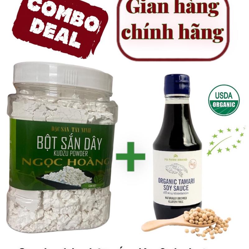  1 kg bột sắn dây ngọc hoàng và 1 chai tương tamari 200ml 