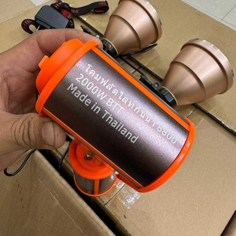 Đèn đội đầu pin rời 6800 và 8800 thái lan siêu sáng 13-20-30H sáng độ bền cao có sạc điện thoại đèn pin