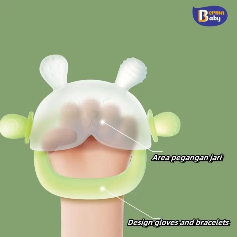 Berma Baby Teether Bayi / Food Grade Silicon Bayi Teether Gloves / Teether Bayi Gelang Teether BPA Free 4