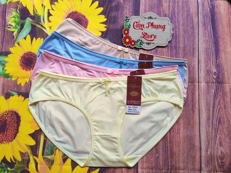 Combo 10 Quần  Lót Cotton Thái Nữ (8045) Size (50-80 Kg) Chất Vải Mềm Mịn Co Giãn 4 Chiều Thấm Hút Mồ Hôi Tốt 8