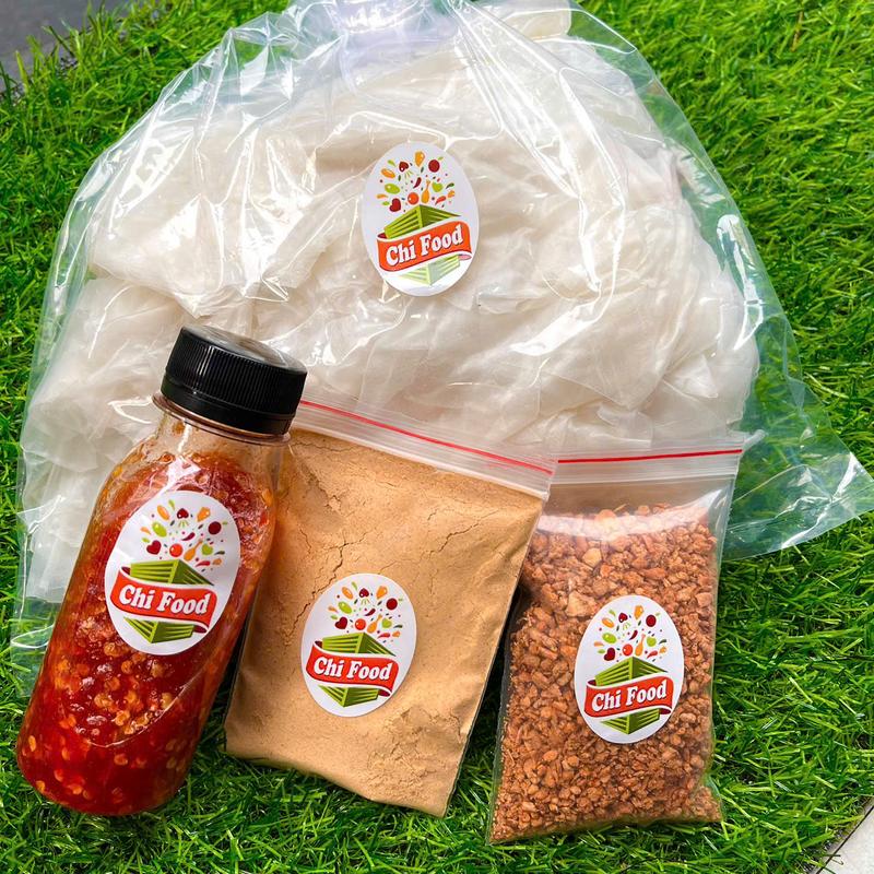 Bánh tráng ớt rim muối tôm set 500g rìa gói muối - Ăn Vặt bánh tráng phơi sương