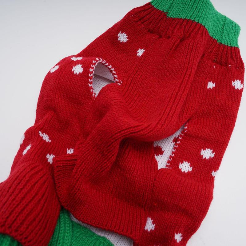 Product Introduction of Cute Tree Pattern Pet Sweater, 1 Count Comfortable Pet Clothes, Pet Clothing for Small Medium Large Dogs & Cats 5