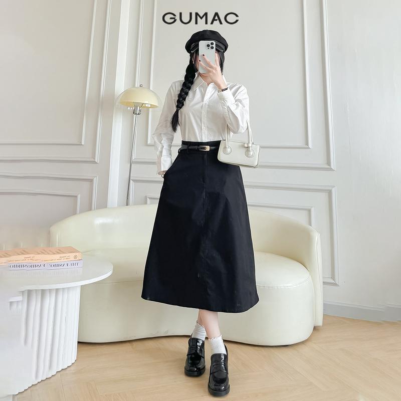 GUMAC - Áo sơ mi basic thêu YAF01056 8