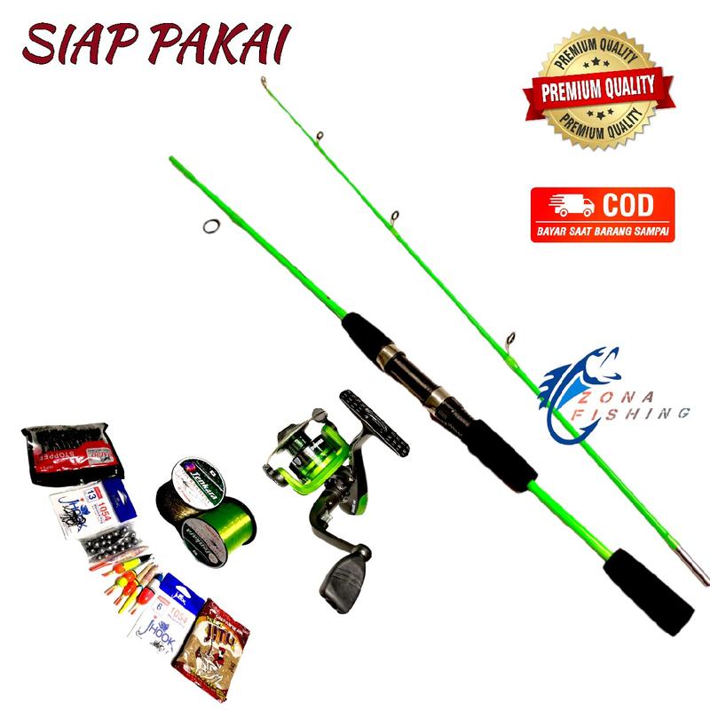 Set joran Hookup japan style 120 135 150 cm Fiber Solid siap pakai 7