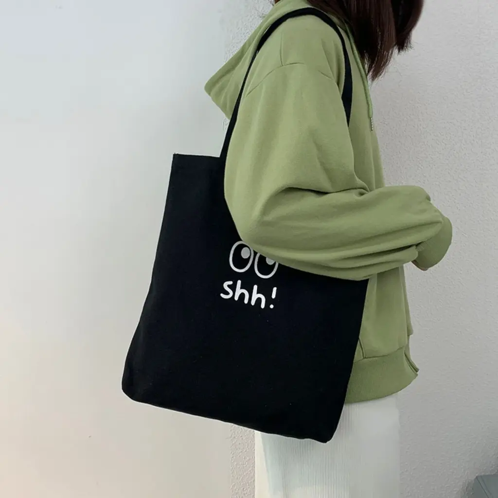 CODกระเป๋าผ้า Shh! ขนาด 34*38CM