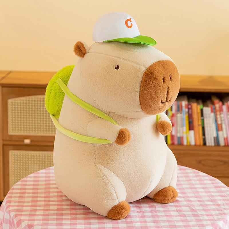 Gấu Bông Capybara Cute Dễ Thương 25cm - 45cm Vải Mềm Mịn Nhồi Bông Sợi Bông 7D Trắng Tinh Khiết - Đồ Chơi Thú Bông size khổng lồ