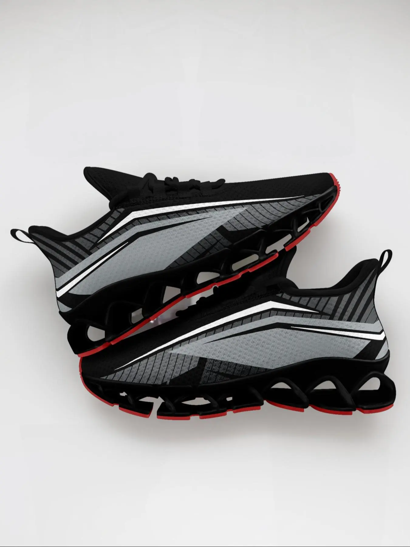 Men's Fashion Colorblock Lace Up Low Top Sneakers, Casual Comfortable Breathable Sports Running Shoes, Gym Training Sport Walking Shoes
