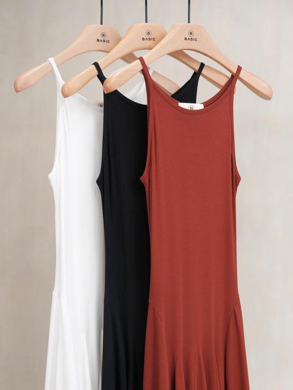 Đầm cổ yếm dáng dài BASIC PHOEBE DRESS 8