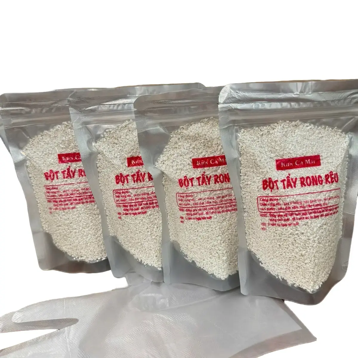 bột tẩy rong rêu gói 500gr combo 4 gói 2kg( tặng bao tay )  bột diệt rong rêu