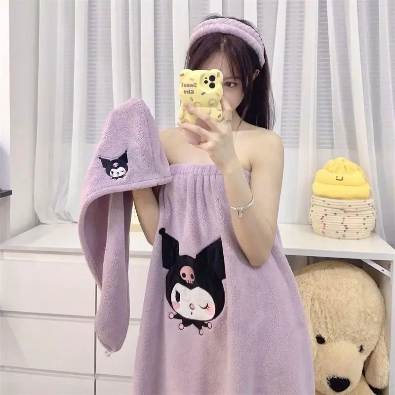 ￼Bộ Combo 3  món khăn dạng váy ( khăn quây-khăn trùm tóc-băng đô)  chất vải mềm mịn thấm hút mau khô 0