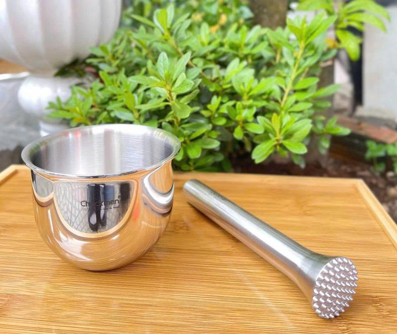 Bộ cối chày gia vị Chockmen chất liệu inox nguyên khối 304 không gỉ đa năng [CKM202] 4