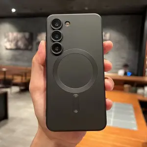 Matte Magnetik Mewah Case Untuk Samsung A16 A55 A17 A56 A36 A07 A26 A54 A05S A06 A15 A35 S26 Ultra S25 S24 FE Lembut Tahan Guncangan Casing