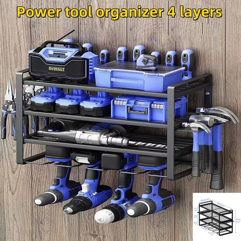 XiaoZhou-Drill Holder Drill Storage Rack Organizer Cordless Drill Rack ...