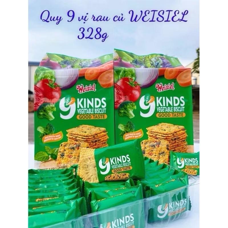Bánh quy 9 loại rau củ Weisiel bánh healthy - bánh lạt bánh ăn sáng - ăn vặt healthy ngon bổ rẻ Bánh Dinh Dưỡng Snack Thức Ăn Food bánh quy lạt